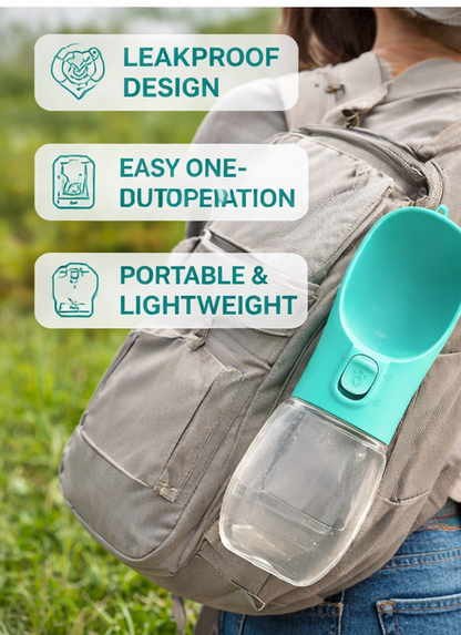 Portable Dog Water Bottle For Small Large Dogs Cat Outdoor Leakproof Walking Drinking Bowls Chihuahua French Bulldog Supplies
