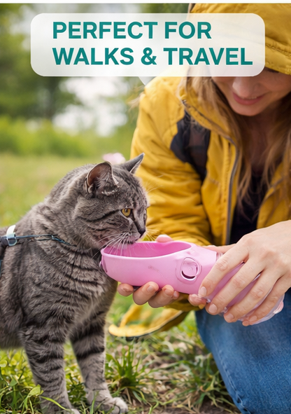 Portable Dog Water Bottle For Small Large Dogs Cat Outdoor Leakproof Walking Drinking Bowls Chihuahua French Bulldog Supplies